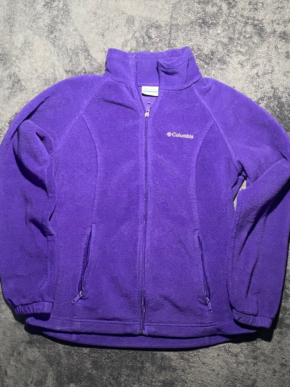 Columbia Women's Benton Springs Full Zip Fleece Jacket Purple Sz L